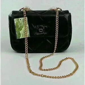 NEW! Badgley Mischka Womens Diamond-Quilted Chain Crossbody Bag NWT $149